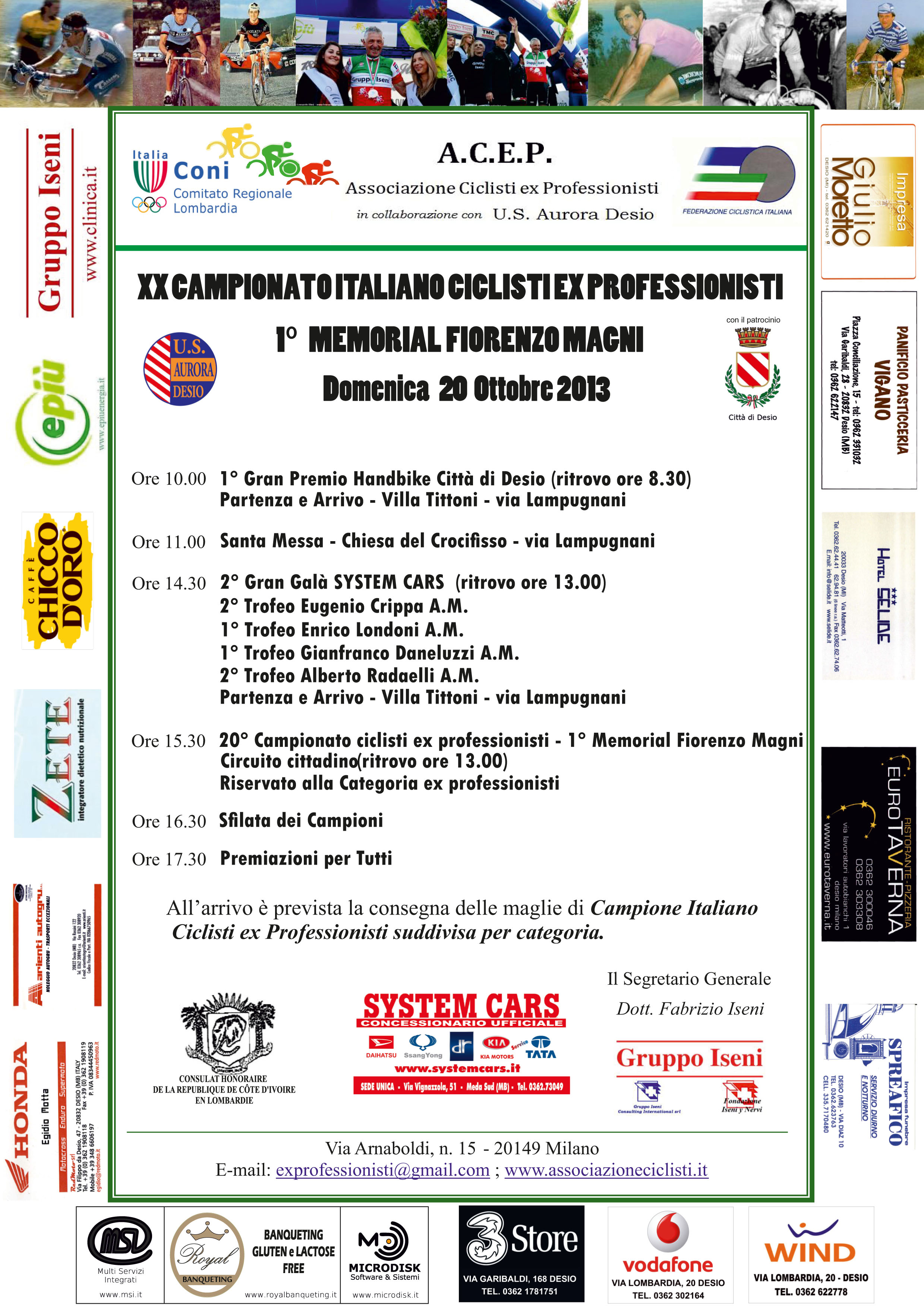 XX Campionato Ex Professionisti CONI